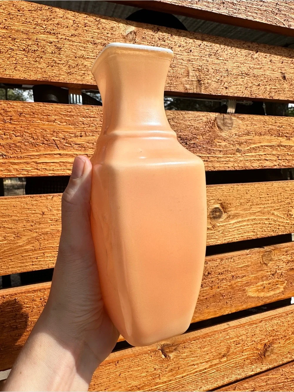 Vintage 1982 Avon Rose Pink Fragrance Vase